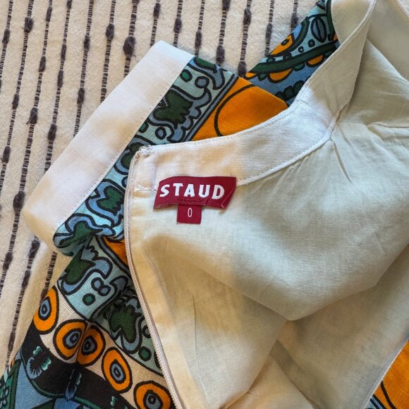 STAUD Mini Perla Cutout Dress Size 0 - Picture 5 of 6